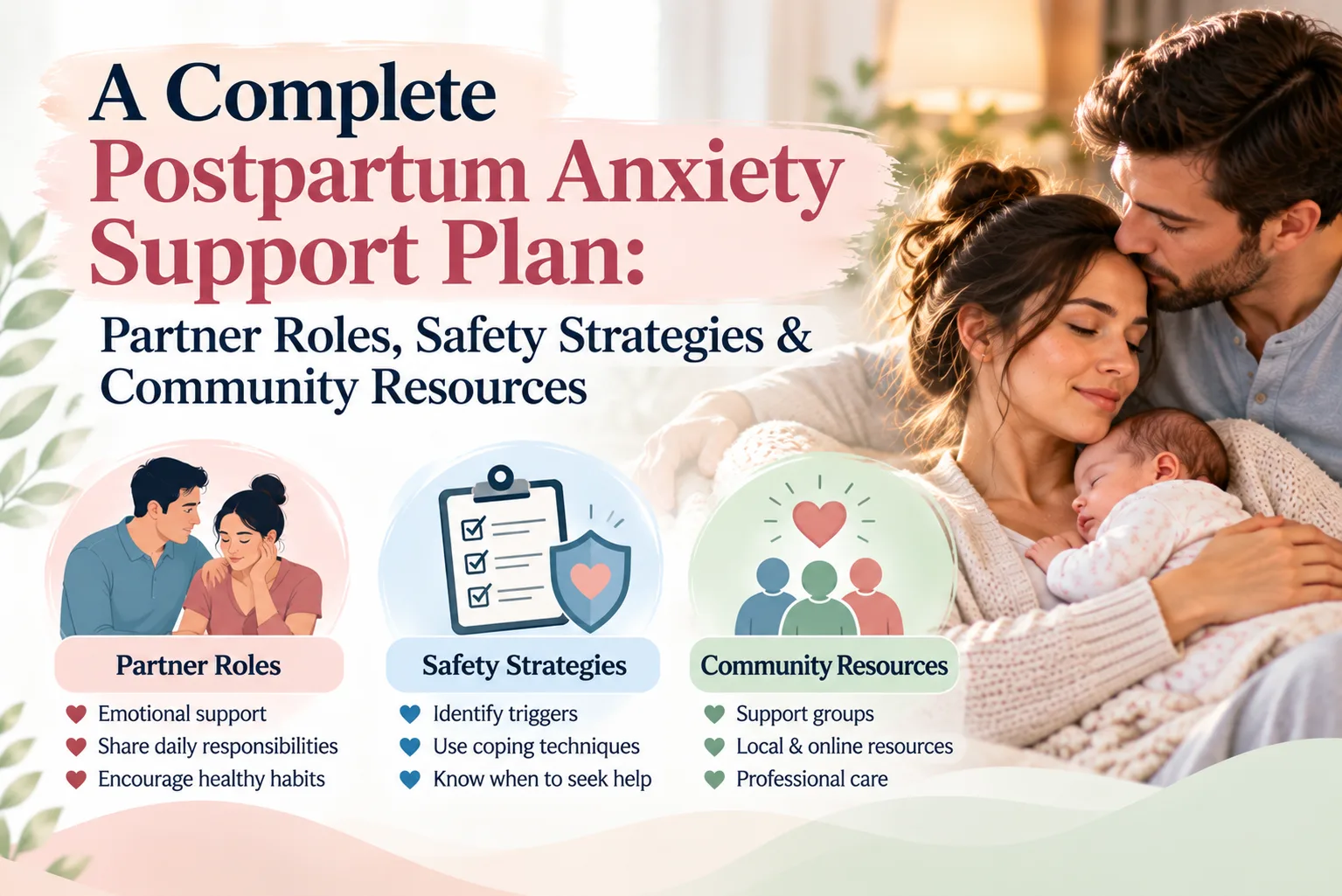 a supportive postpartum anxiety support plan