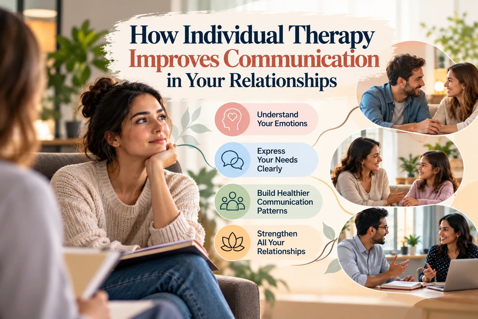 How Individual Therapy Improves Communication in Your Relationships