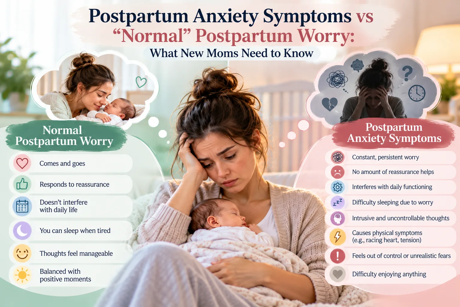 Postpartum Anxiety Symptoms vs “Normal” Worry